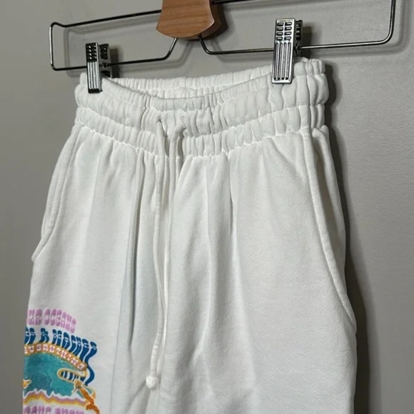 NWT Frankie’s Bikinis White Frank High Waist Sweatpants - Picture 4 of 13